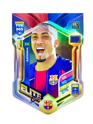 Adrenalyn XL FIFA 365 2026 ELITE CUT JEWEL JWL7 RAPHINHA BARCELONA