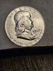 1963-D Ben Franklin Unc  90% Silver Half Dollar