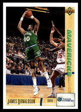 1991-92 Upper Deck James Donaldson #124 Dallas Mavericks NBA Basketball