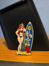 Disney pin 60913 Who Framed Roger Rabbit Jessica surfboard surf board beach 2006