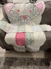 Bear Baby Quilt Handmade Quilt Patchwork Baby gift