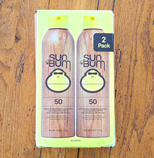 Sun Bum Original SPF 50 Sunscreen Spray 2 Pack 5 oz Water Resistant 80 Min