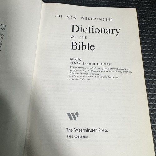 The New Westminster Dictionary of the Bible HC 1970 Vtg Religious Guide Book - Picture 8 of 17