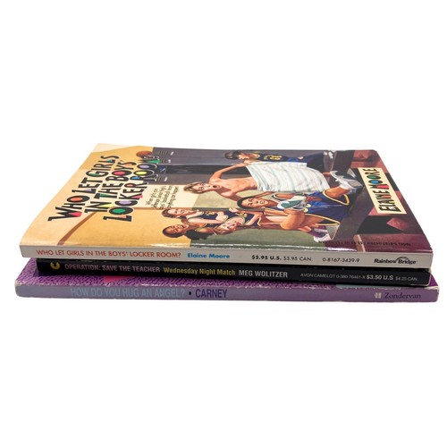 VTG 90s 3 Teen Books Lot - Girls in Locker Room, Save the Teacher, Hug an Angel - Picture 2 of 9
