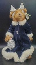 2007 The Bearington Collection Sandra #1106 Blue Velvet Holiday Bell with Tags