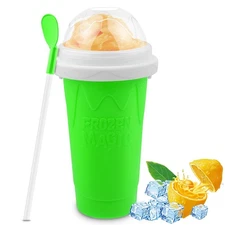 HONBUTY Slush Maker Cup, Magic Quick Frozen Smoothies Cup, Cooling Cup - Green
