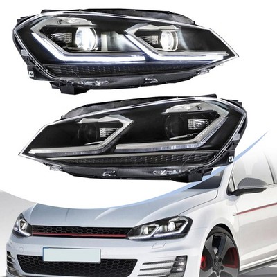 VLAND FULL LED Headlights For Volkswagen VW Golf MK7.5 2017-UP W/Sequential LHD