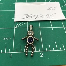 STERLING SILVER .925 BIRTHSTONE Blue Boy CHARM