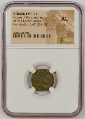 コンスタンティウス2世　センテニオリナス貨　AD337-361 Roman Empire AD 337-361 BI Half-Centenionalis for Constantius II
