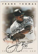 FRANK THOMAS Chicago White Sox LEAF SIGNATURE SERIES AUTO PROMO Baseball Card