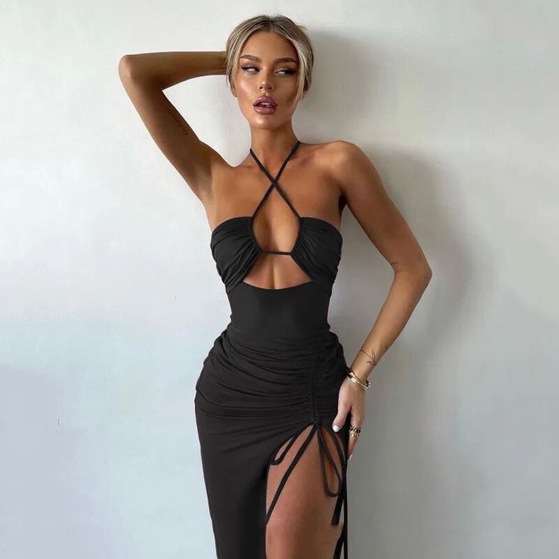 Sexy Dress Women Summer Sleeveless Backless Hollow Out Dresses Slim Party Dress | eBay Sexy Dress Women Summer Sleeveless Backless Hollow Out Dresses Slim Party Dress | eBay