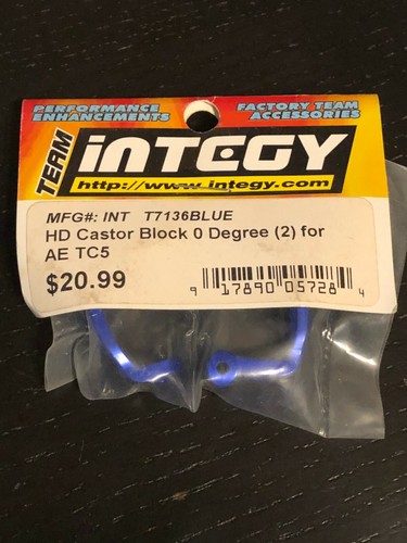 Integy Aluminum 0 Degree Castor Blocks for Team Associated TC5 Touring Car