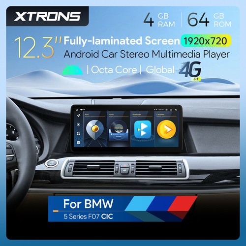 12,3 Zoll Android 13 Autoradio 8-Kern 64GB LTE 4G GPS Navi DSP Für BMW F07 09-12 - Afbeelding 1 van 12