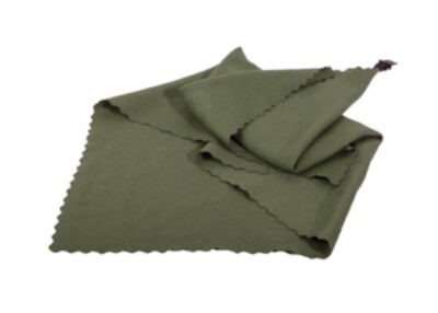 Mini Handtuch BasicNature mit Karabiner, oliv - Größe S (40 x 40 cm)