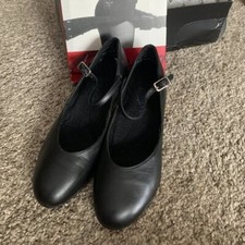 Women's Capezio Black Dancing Shoes Size 5 Low Heel Worn Once