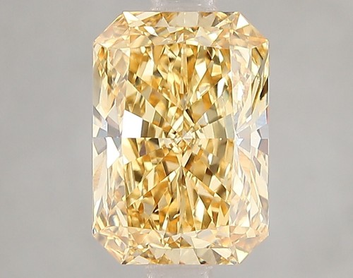2.51 CT Yellow Radiant Cut Lab Grown Diamond For Engagement Ring - IGI Certified - Picture 3 of 4