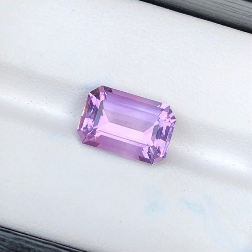 Natural 5 Ct Brazilian Lavender Amethyst Octagon Cut Loose Gemstone for Jewelry - Picture 5 of 11