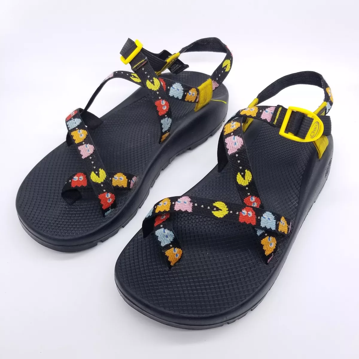Chaco Pac Man Z 1 Mens 12 Sandals Black Sports Hiking Trail eBay