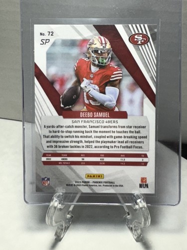 DEEBO Samuel SP Image Variation 2023 Panini Phoenix San Francisco 49ers #72🔥🔥 - Picture 2 of 2