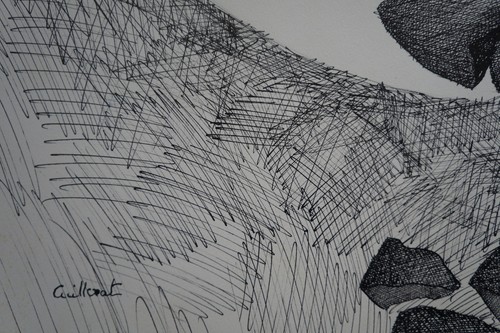 Tintezeichnung Komposition Signiert Jean Cuillerat (1927/1998) - Picture 5 of 5