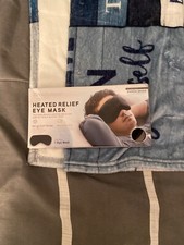 BROOKSTONE Hot  Cold Therapy Heated Eye Mask For Stress Relief CEDAR Scent NIB