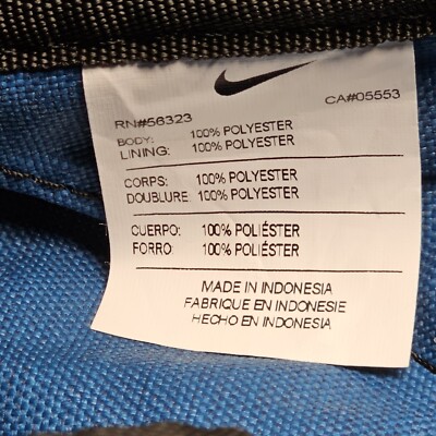 Nike Duffle Gym Blue Bag Medium RN#56323 CA#05553 | eBay