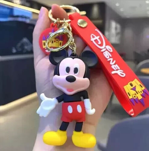 Disney Mickey Mouse Cartoon Figur Schlüsselanhänger 3D Silikon Cartoon Zubehör Geschenk