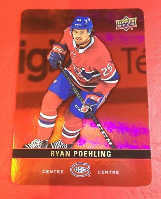 2019-20 UD TIM HORTONS RED DIE-CUT DC-26 RYAN POEHLING RC