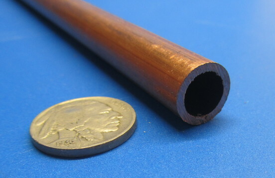 Tube Cuivre 122 - 1/2" OD X .370" ID X .065" Mur X 1 Pied (12 Pouces) - Neuf