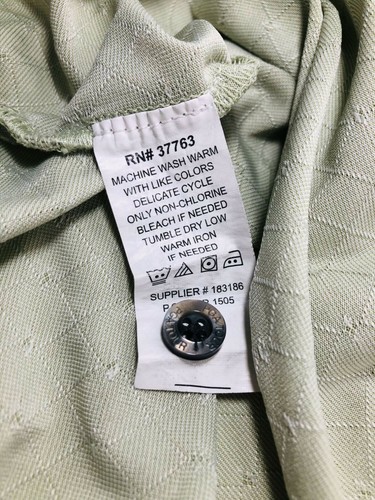 Camisa polo para hombre PGA TOUR verde suave como nueva SS 100 % poliéster talla L/G grande - Imagen 11 de 11