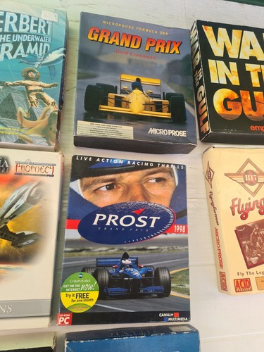 PC Big Box CD Floppy Spiele x14 Restposten Konvolut Sealed +used War EF Jet + Titanic - Bild 6 von 23