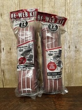 Lot Of 2 New Wellington Re-Web Kit Lawn Chair Webbing 72ft White Red Stripes