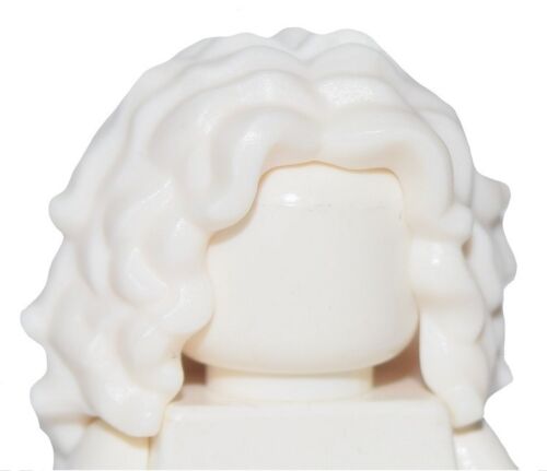 ☀️NEW LEGO Female WHITE MINIFIG HAIR LONG TOUSLED WAVY Center Part Ghost Buster - Picture 2 of 4