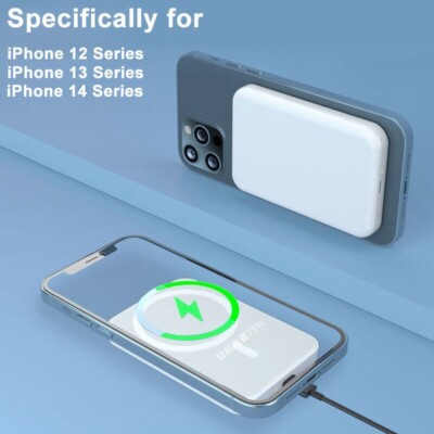 10000mAh Power Bank Magnetic Battery Pack Wireless Charger | eBay