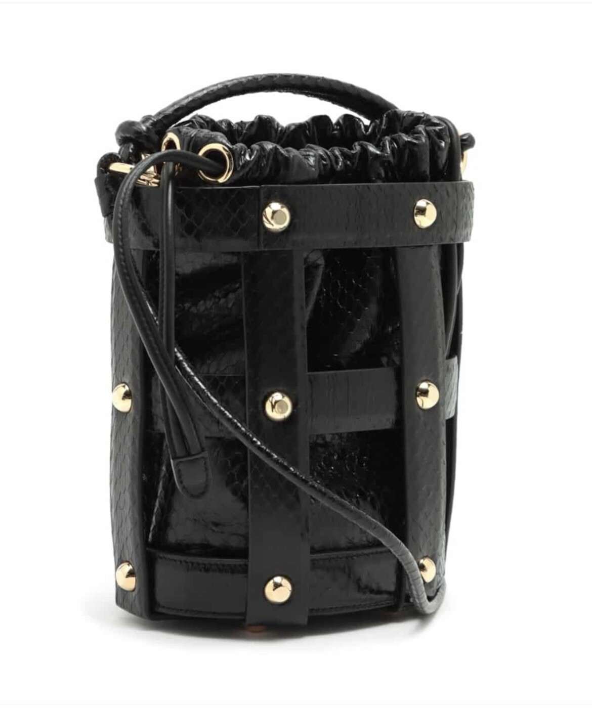 ✨ Salvatore Ferragamo  Cage Bag Black Leather Limited Edition REPTILE ? $4000