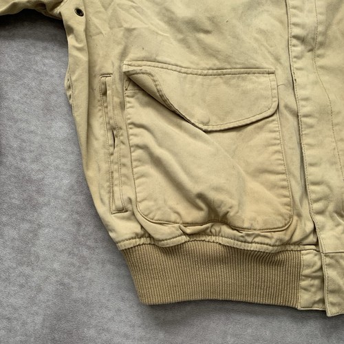Vintage Avirex Type A-2 Bomber Flight Jacket Mens L Made in USA Aviator Military - Picture 7 of 20