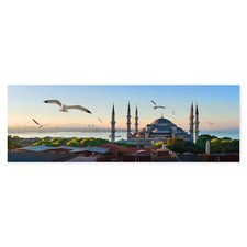 Postereck 2994 Poster Tela Istanbul Panorama, Moschea Turchia Sultano Ahmed