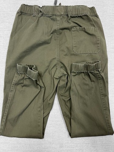 Matchstick Jogger pants Men's Olive Green Cotton Chino Joggers With Drawstring S - Picture 4 of 11
