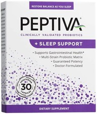 Peptiva 26 Billion CFU Probiotic and Sleep Support - Clinically Validated Mul...