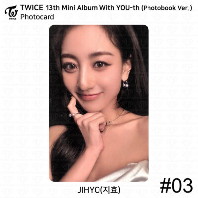 TWICE JIHYO With YOU-th デジパセット TWICE 13th Mini Album With YOU-th Youth Photocard Poster