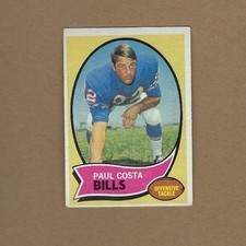        1970 TOPPS PAUL COSTA FOOTBALL CARD #36 FREE SHIPPING