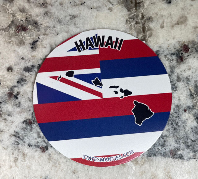 Hawaii HI State Flag Water Bottle Laptop Vinyl Sticker Decal Statesman Ties LDS