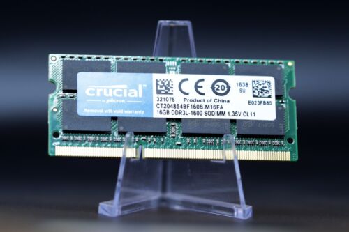 Crucial 16GB CT204864BF160B SODIMM PC3L-12800 DDR3-1600 SODIMM Memory Laptops - Picture 3 of 4