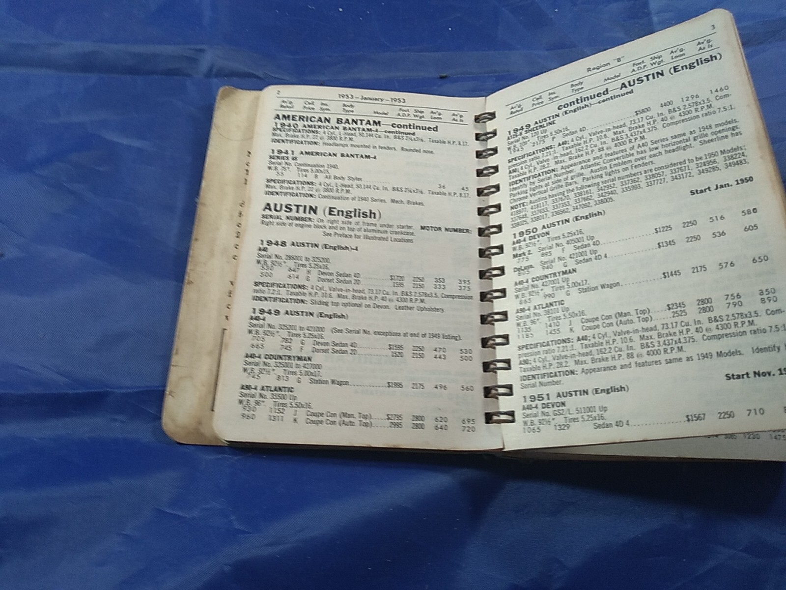 Nada official used car guide region b vol 20 no january 1 953 book