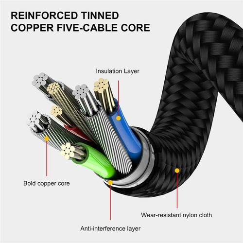360° Rotation Magnetic Type C Micro USB Cable Fast Charger For iPhone Android - Zdjęcie 10 z 47