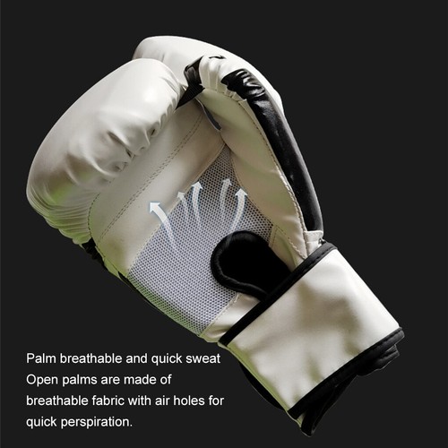 Boxing Gloves 4oz 6oz 8oz 10oz 14ozTraining Gloves Adult Muay Thai MMA Gloves - Picture 3 of 10