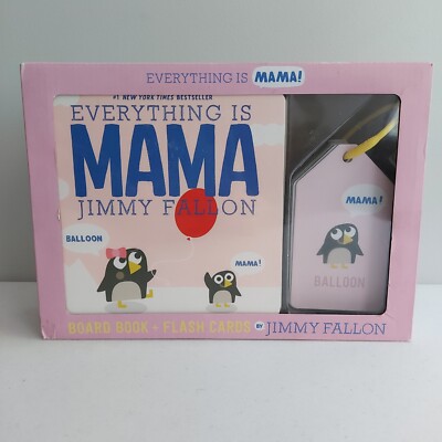 **NEW** Everything Is MAMA By Jimmy Fallon Board Book & Flash Card Box Set