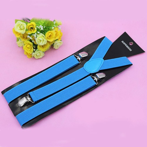 Heavy Duty Men Trousers Wide Braces with 3 Strong Clips X Style Suspenders Belts - Picture 9 of 35