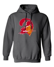 Tom Brady Tampa Bay Buccaneers Bucs Old School Logo Men's Hooded Sweatshirt