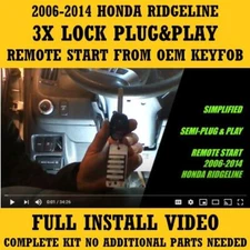 Plug & Play Remote Start 2006-2014 Honda Ridgeline 3X LOCK